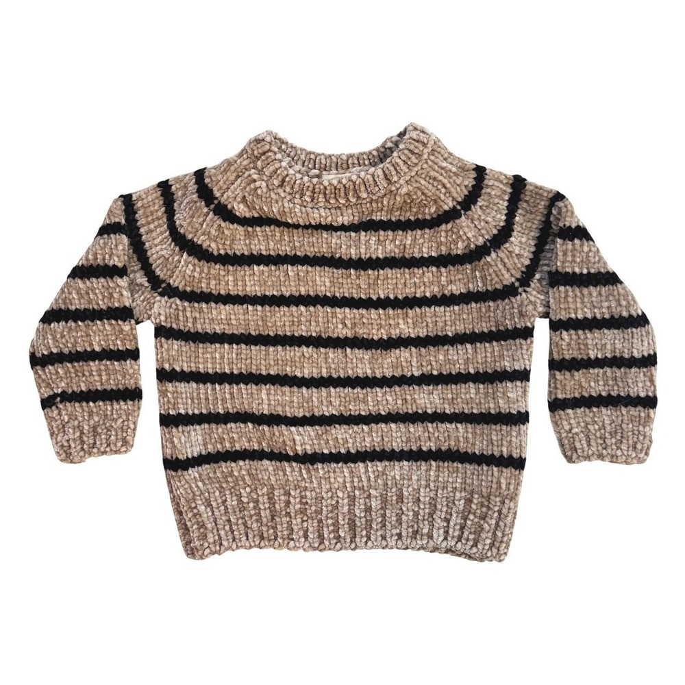 Rylee + Cru Striped Chenille Knit‎ Pullover Sweater Baby 6-12 Months